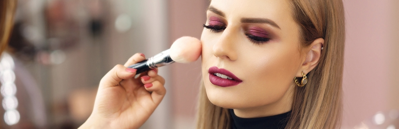 applying makeup